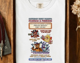 Saturday Night Parody Fazbear Funk Shirt - Animatronic All Stars Retro Fan Tee