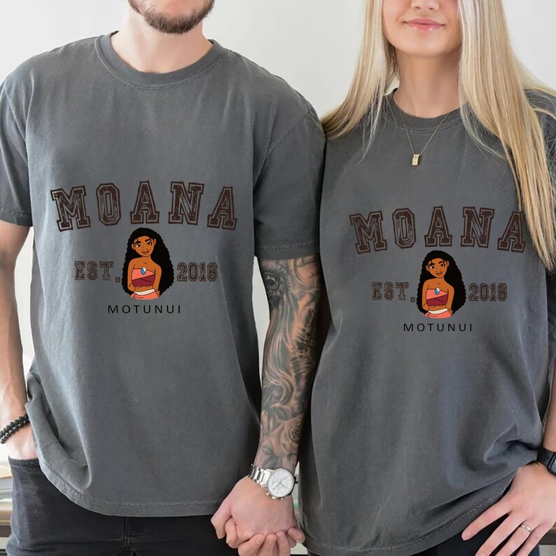 Vintage Moana Shirt, Motunui Est 2016 Tee, Epcot Journey of Water Disney Vacation Top immagine 8