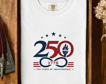 USA 250 Years of Independence Shirt - 1776 to Eternity Infinity Symbol Patriotic Tee