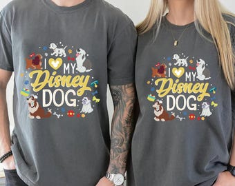 I Love My Disney Dog Shirt, Disney Pets Tee, Magic Kingdom Family Vacation Top