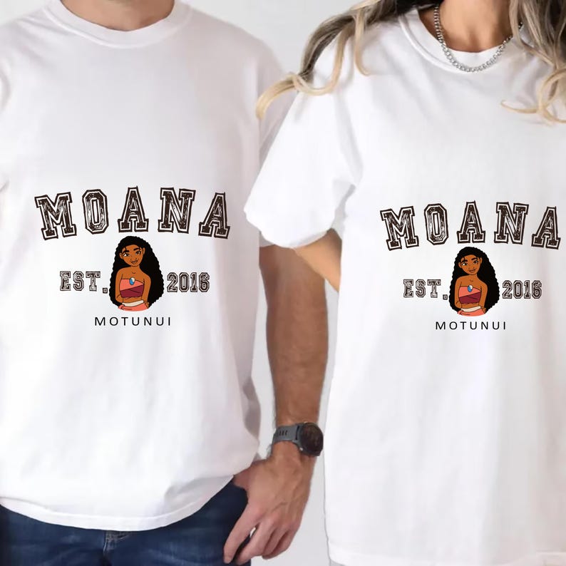 Vintage Moana Shirt, Motunui Est 2016 Tee, Epcot Journey of Water Disney Vacation Top immagine 9