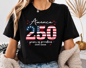 USA 250th Anniversary Independence Day Shirt, Patriotic 4th July Tee