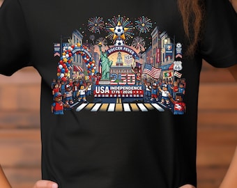 USA Independence Soccer Fever T-Shirt: 250th Anniversary Celebration