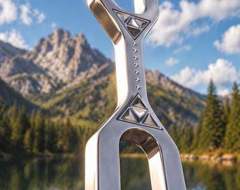 Professional Giant DNA Key Tuning Fork 384Hz / 528Hz – Solfeggio Frequency Sound Healing & Meditation Tool