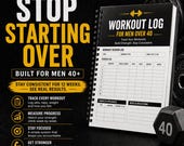 Workout Log Template | 12-Week Strength & Fat Loss Tracker | Simple No-App Gym System for Consistency