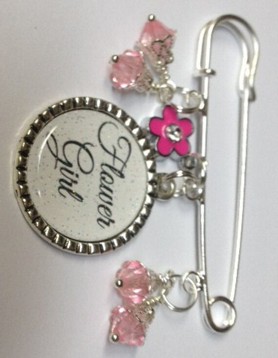 Bridal Wedding Party Identification Pins Flower Girl Etsy