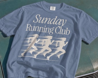 Sunday Running Club T-Shirt, Vintage Runner Tee, Run Club Gift