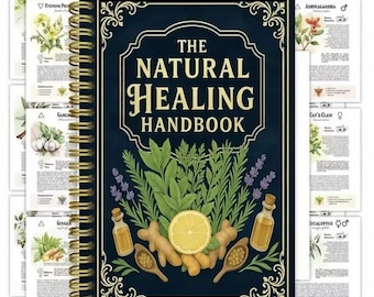 The Natural Healing Handbook | Physical Herbal Remedies Book | Spiral Bound Wellness Guide