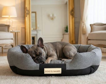 PRESTIGE Ovaal Hondenbed | Gepersonaliseerd | Waterdicht Cordura | Krasbestendig | 4 kleuren | Gemaakt in Polen