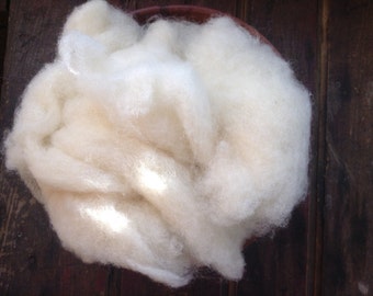 The PERFECT Craft Wool - 8oz Eco Core Wool Batting- Organic Core Fiber- Craft Wool- Needle Felting Wool
