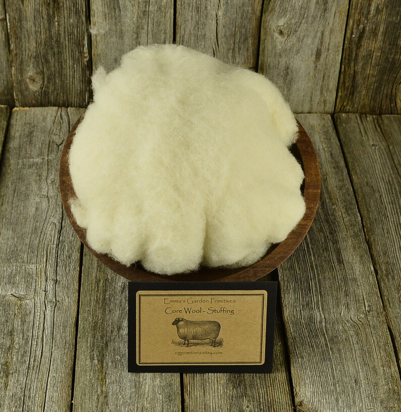 The BEST Core Wool pound 2lbs Core Fiber Wool Stuffing Etsy
