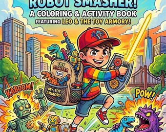 Robot Smasher de Max Drago avec Leo et l'armurerie de jouets