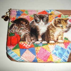 Coin Purse Kittens in the Sewing/Craft Room Zipper Pouch