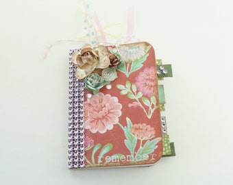 Mini Journaal | Gewijzigde Mini Notebook | Notebook | Tijdschrift | Floral Journal | Boekje | Mini-notebook