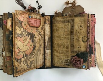 French Style Junk Journal, Retro Junk Journal, Journal