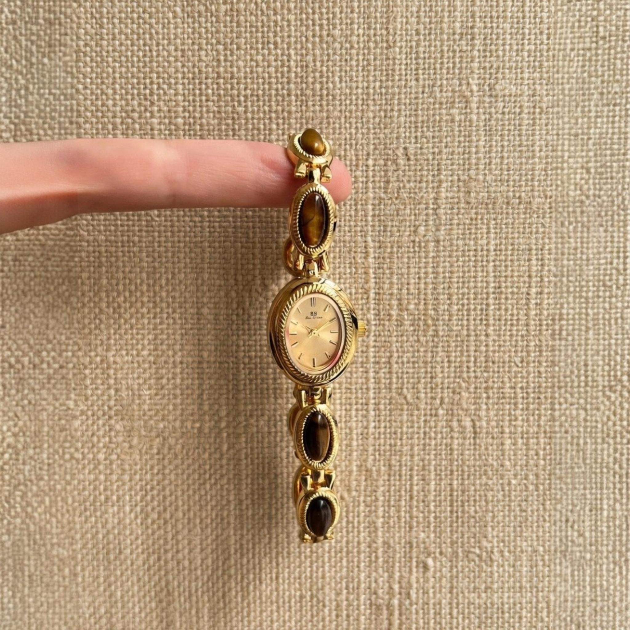 Vintage Gold Gemstone Watch - Etsy