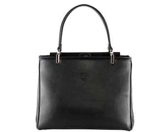 Vintage Coach Black Leather Business Tote 7757 - Etsy