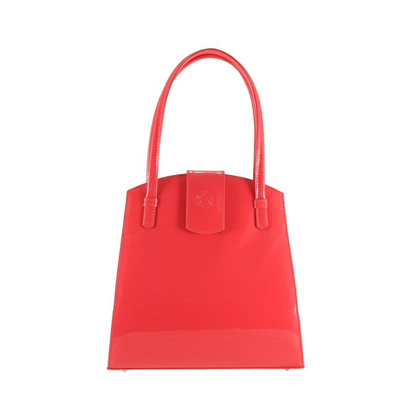 coral patent Womens bag wedding bag crossbody GABRIELLA small x top handle MARLA Ethically made evening bag Handmade leather bag