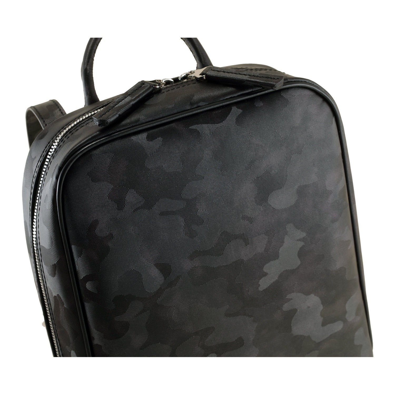 Joey Black Leather Round Backpack The Row Joe grained leather backpack The Row main image 4