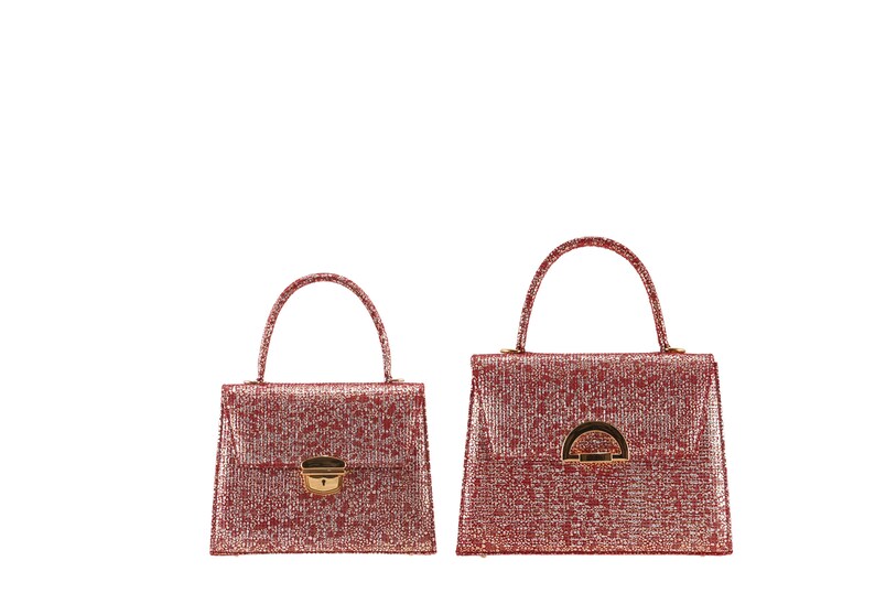 pink rose gold bag