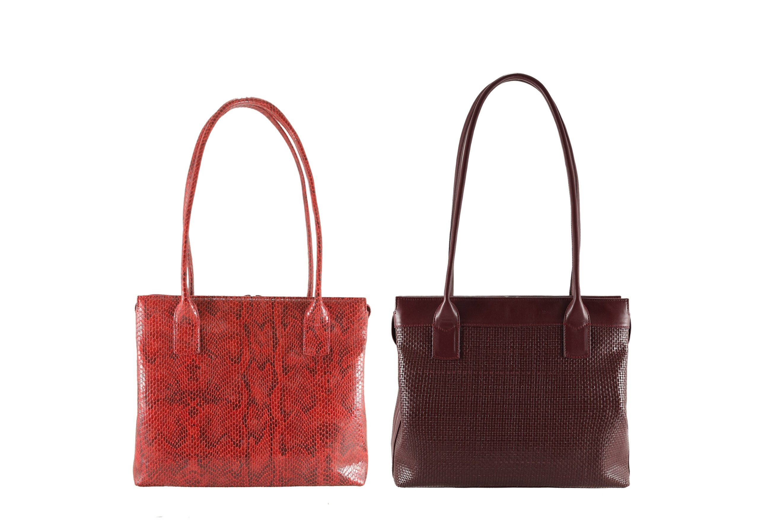 burgundy leather shoulder bag