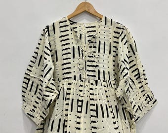 Floral Print Cotton Gauze Dress: Lightweight Summer Dress