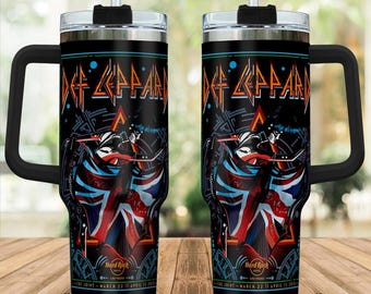 New Def Leppard hard rock Gift For Fans 40oz Tumbler, Stainless Steel Insulated Mug Heavy Metal Travel