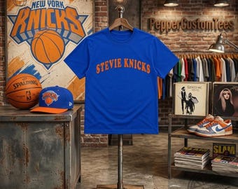 Stevie Knicks t-shirt Royal blue NYC knicks taylor