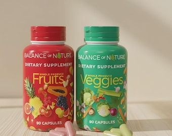 Natures Fruits and Veggies Balance Dietary Supplement  2 Pack 90 Capsules