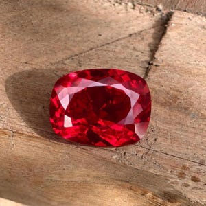 18.98 Ct GIE Certified Flawless Natural Red Ruby Cushion Cut Loose Gemstone With Free Gift+