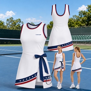 red white and blue athletic dress Red, White & Blue Athletic/Yoga Dress (10/12)