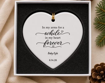 Personalized Miscarriage Ornament | Infant Loss Memorial | Sympathy Gift Keepsake