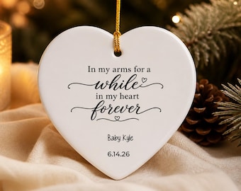 Personalized Miscarriage Ornament | Infant Loss Memorial | Sympathy Gift Keepsake