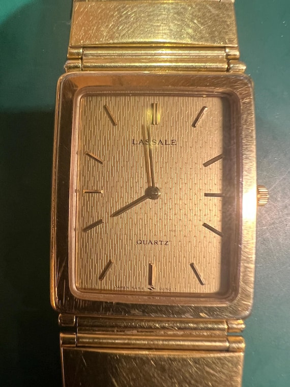 Vintage 1980s Seiko Lassale Men's Watch – Gold-Tone U… - Gem