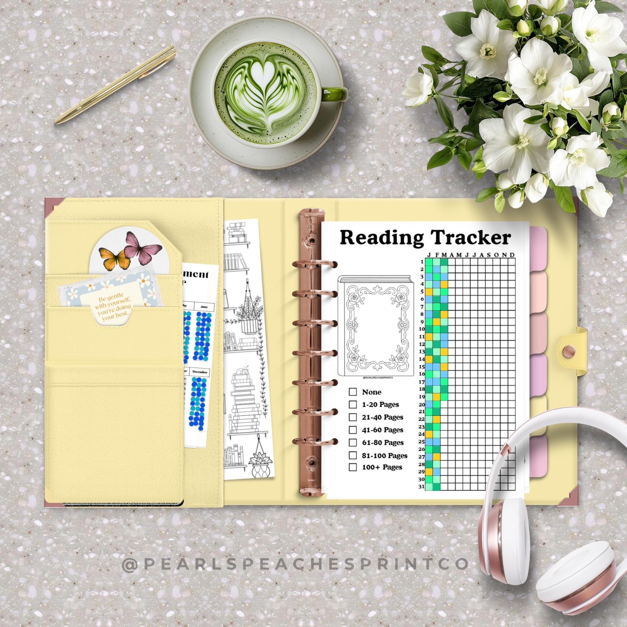 Reading Tracker Printable - Reading Log - Journal Page - Book Journal ...