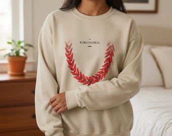 Sweat-shirt samoan Ula Fala, pull ras du cou unisexe polynésien, pull culturel Pasifika, cadeau du patrimoine de l'île