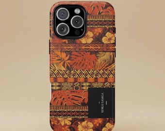 Funda para teléfono Samoan Poutasi Promise, funda polinesia Tatau para iPhone y Samsung, funda resistente con temática cultural de las islas del Pacífico, protección contra caídas.