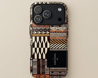 Funda para teléfono con mosaico samoano de Apia, diseño polinesio Tatau para iPhone y Samsung, funda resistente con temática cultural de las islas del Pacífico, protección contra caídas.