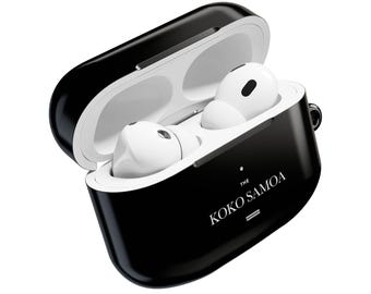 Funda clásica para AirPods de la marca Samoan, cubierta con estampado polinesio, accesorio cultural de las islas del Pacífico, regalo tecnológico unisex.