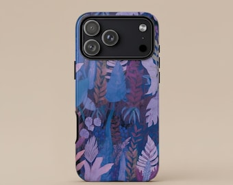 Funda para teléfono con palmeras de lavanda samoanas, Tatau polinesio para iPhone y Samsung, funda resistente con diseño cultural de las islas del Pacífico, protección contra caídas.