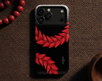 Funda de teléfono samoana Ula Fala, Tatau polinesio iPhone Samsung, cubierta dura cultural Pasifika, protección contra caídas