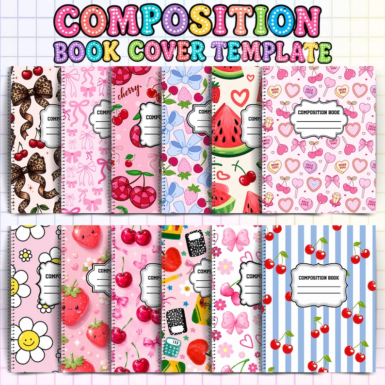 Pink School | Back To school Seamless pattern | Girly Pink Pencil Paper | Kawaii Bows Paper | Scrapbook Paper | Cute Digital Paper Patterns