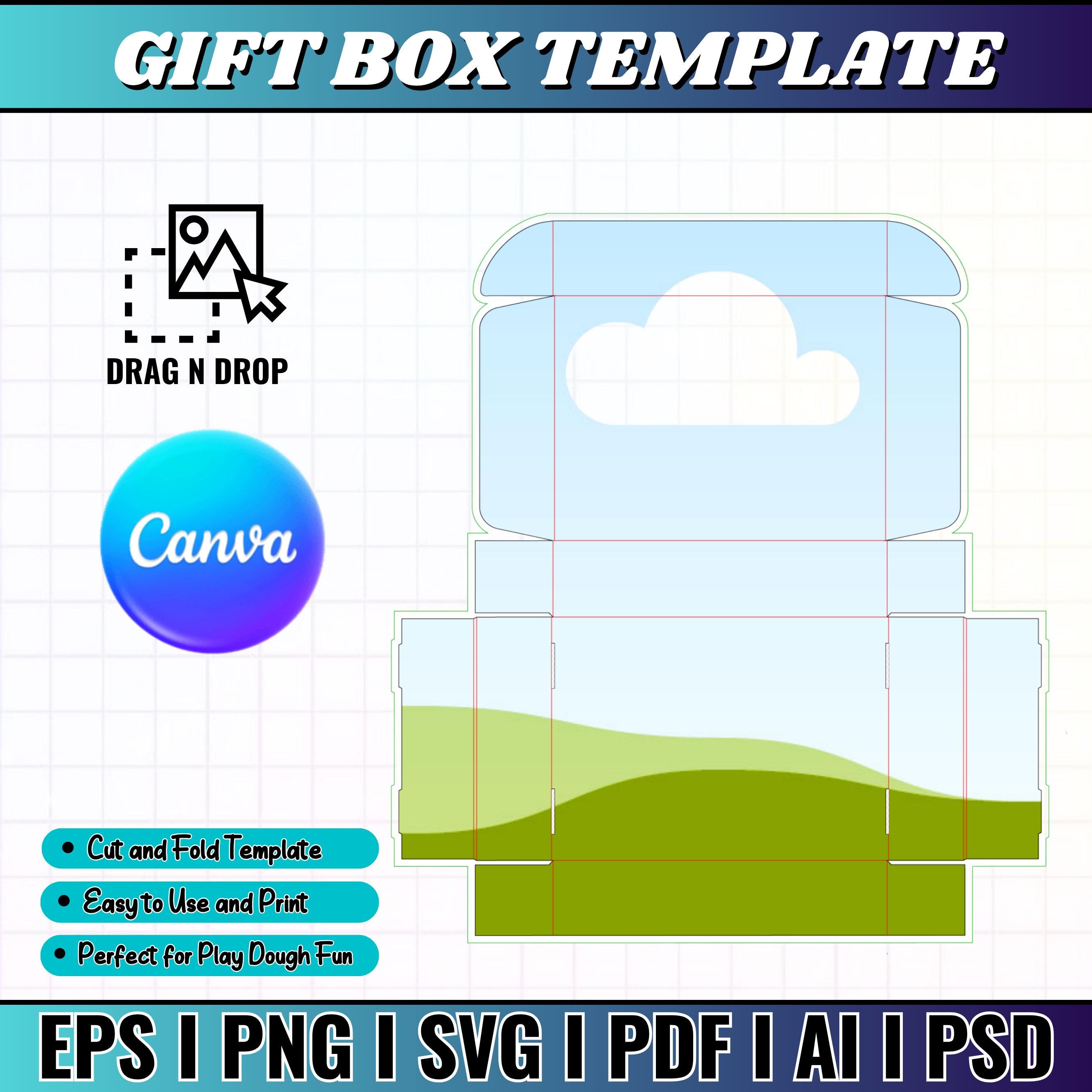Rectangle Box Template, Rectangular Box, Shipping Box, Rectangle Gift ...