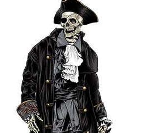 Skeleton pirate captain