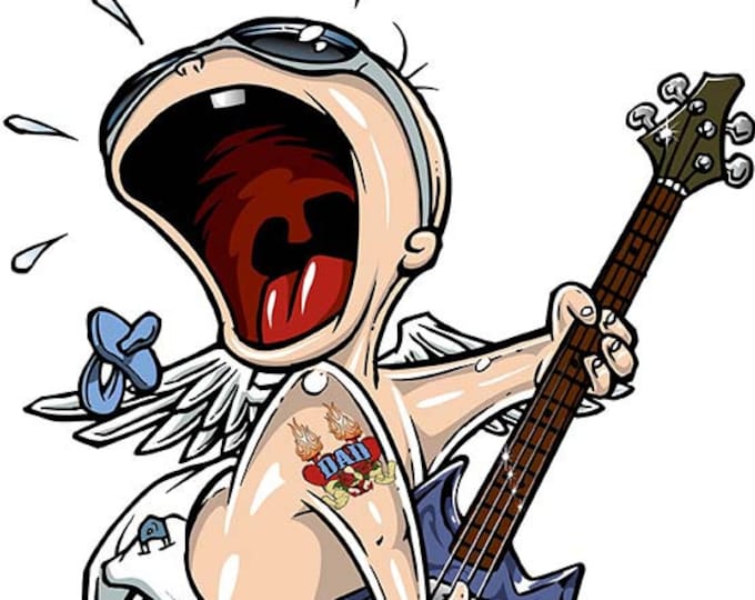Crybaby Baby Rock and Roll Baby Rockin' Baby Cool Kid Etsy