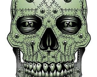 Metallic skull