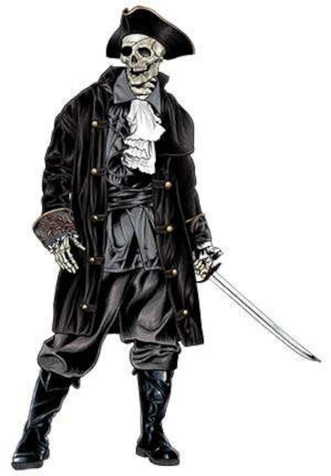 Skeleton Pirate Captain Etsy