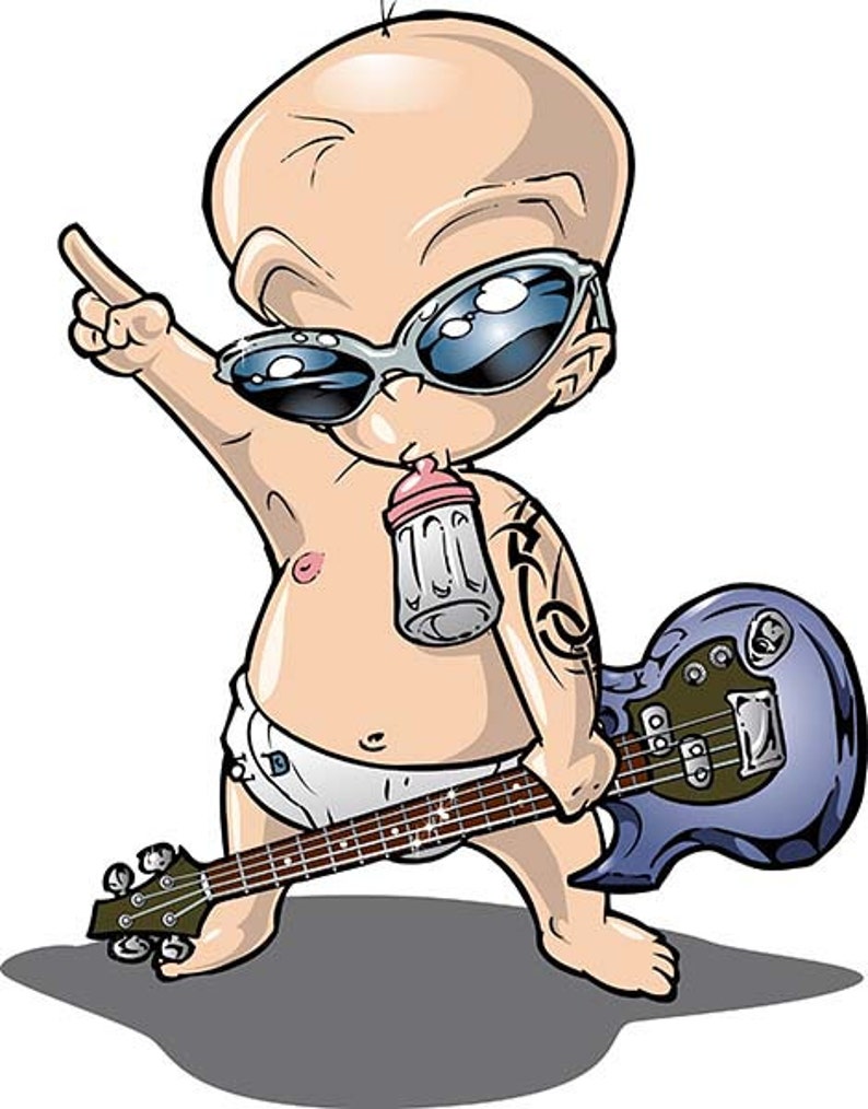 Rockin' Baby, Cool Kid, Cool Baby, Rock and Roll, Baby, Baby Bottle
