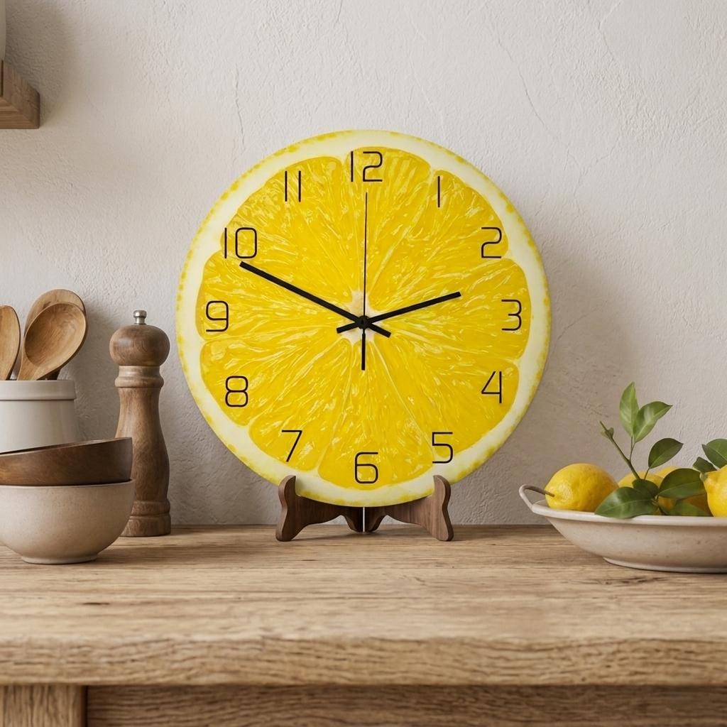 Yellow wall clock - Etsy 日本