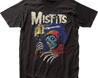 Maglietta da uomo The Misfits Candelabra, rock and roll, punk, classica.
